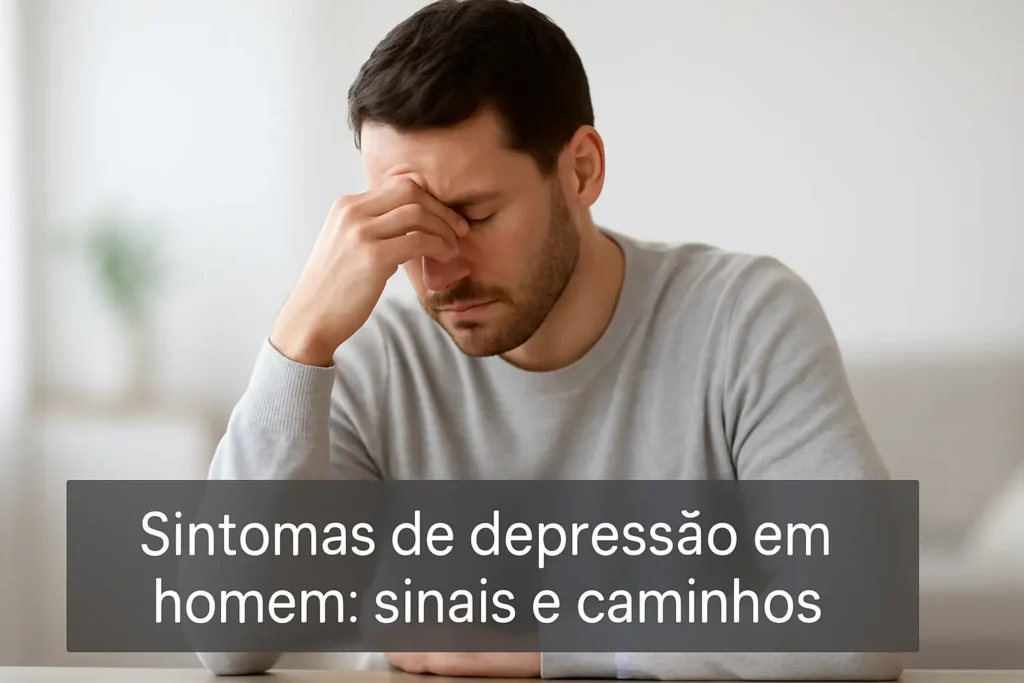 Sintomas de depressão em homem: sinais e caminhos