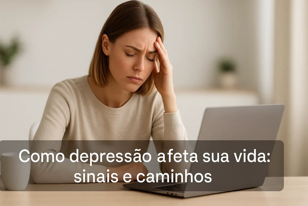 Como depressão afeta sua vida: sinais e caminhos
