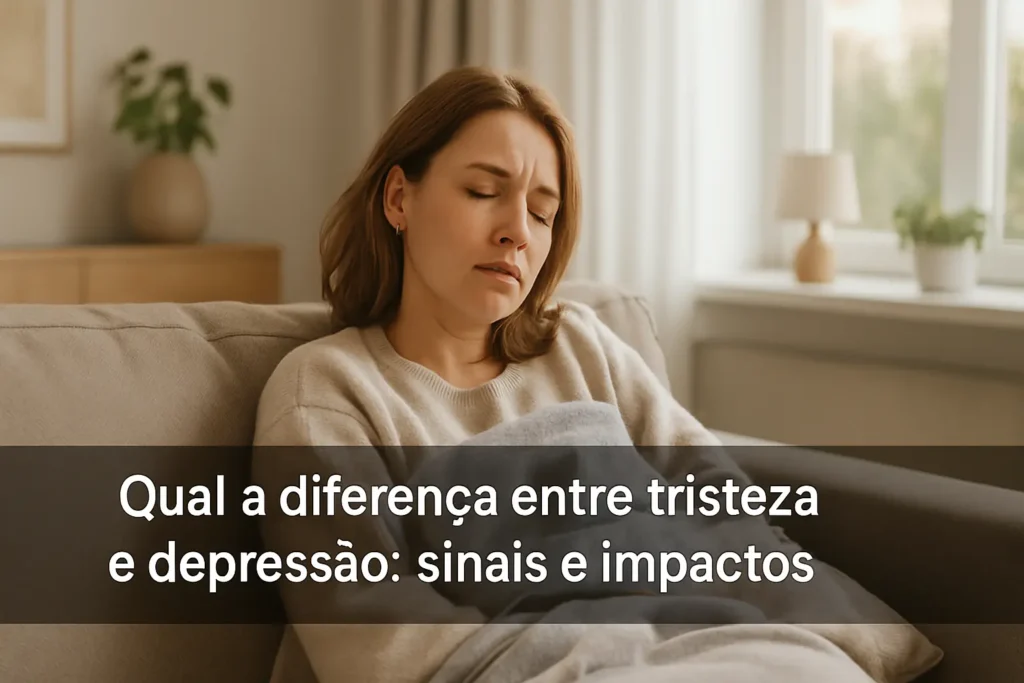 Qual a diferença entre tristeza e depressão: sinais e impactos