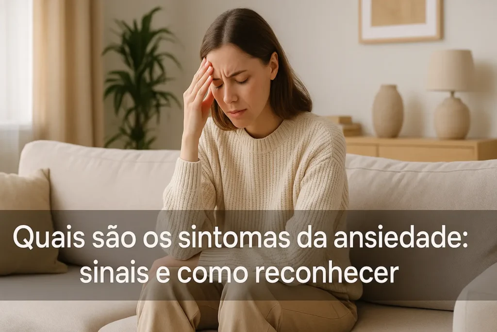 Quais são os sintomas da ansiedade: sinais e como reconhecer