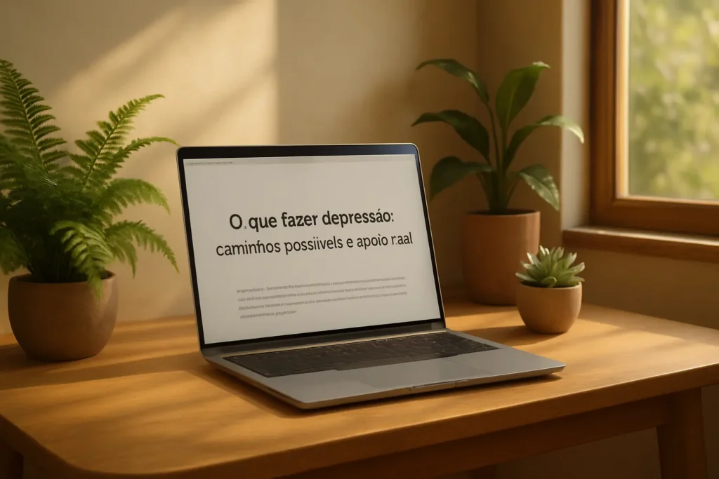 O que fazer depressão: caminhos possíveis e apoio real