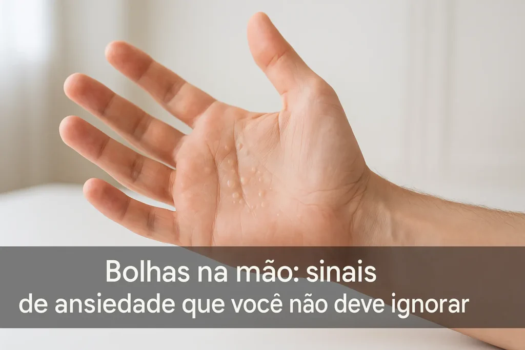 Bolhas na mão: sinais de ansiedade que você não deve ignorar