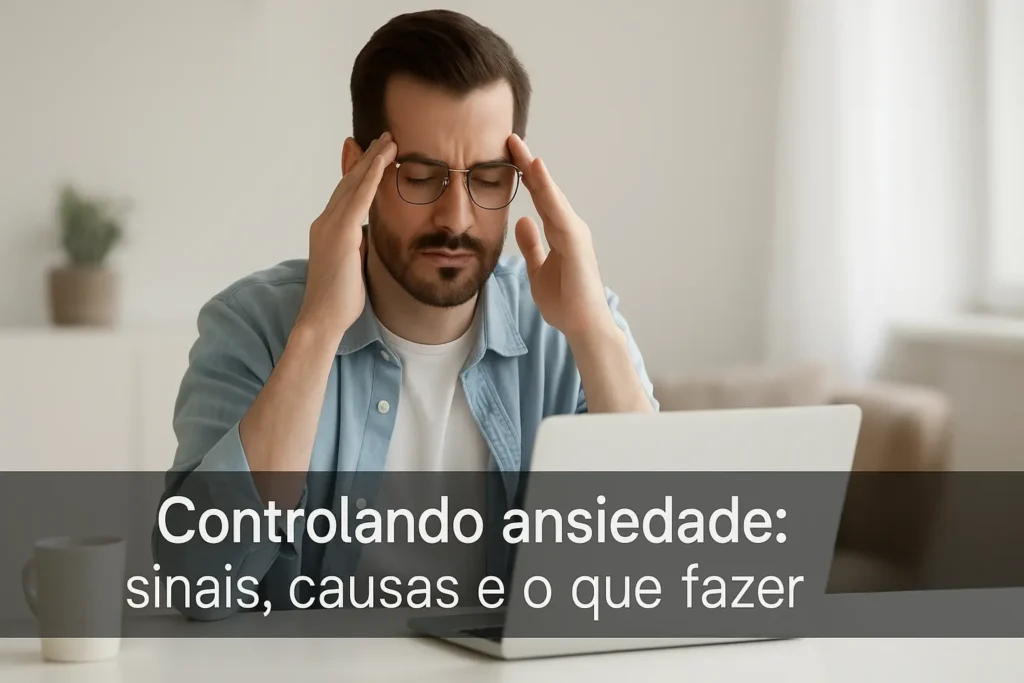 Controlando ansiedade: sinais, causas e o que fazer
