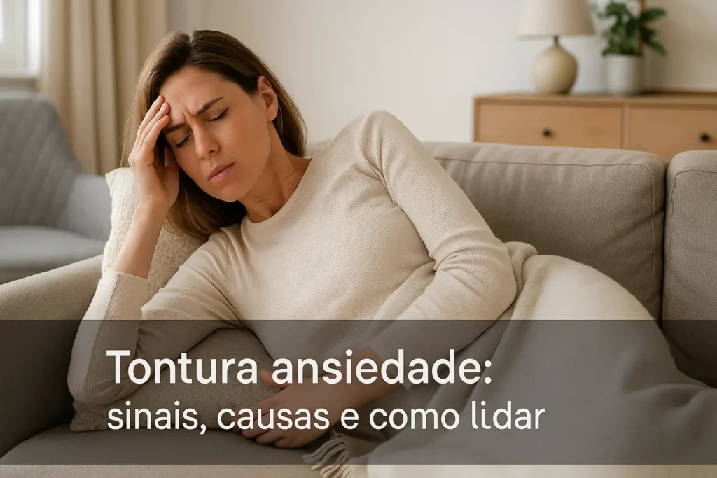 Tontura ansiedade: sinais, causas e como lidar