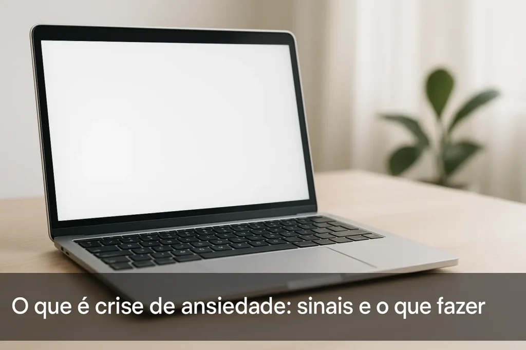 O que é crise de ansiedade: sinais e o que fazer