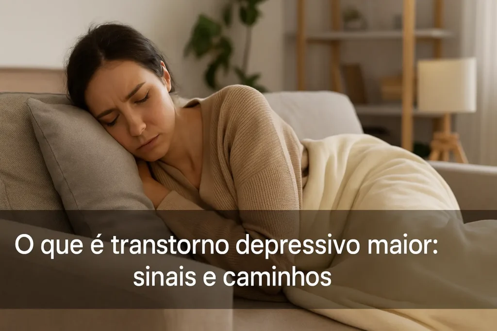 O que é transtorno depressivo maior: sinais e caminhos