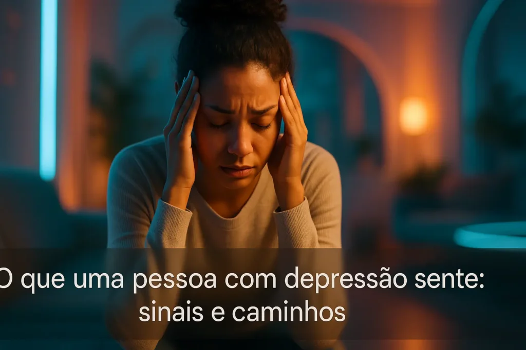 O que uma pessoa com depressão sente: sinais e caminhos
