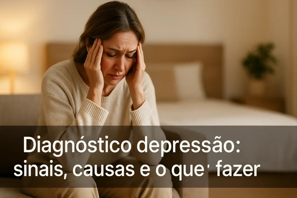 Diagnóstico depressão: sinais, causas e o que fazer