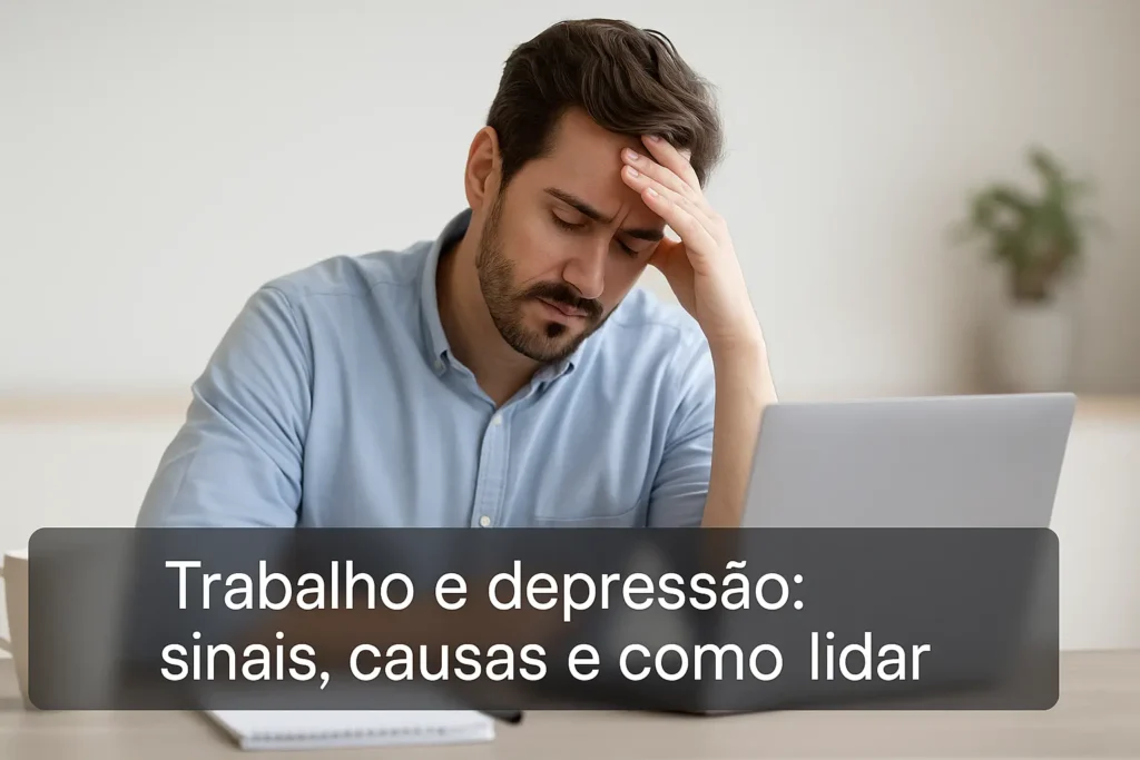 Trabalho e depressão: sinais, causas e como lidar