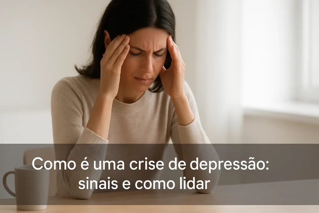 Como é uma crise de depressão: sinais e como lidar