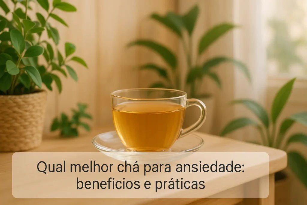 Qual melhor chá para ansiedade: benefícios e práticas
