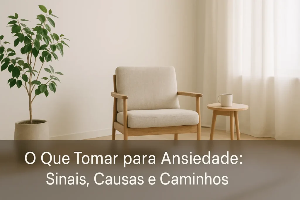 O Que Tomar para Ansiedade: Sinais, Causas e Caminhos