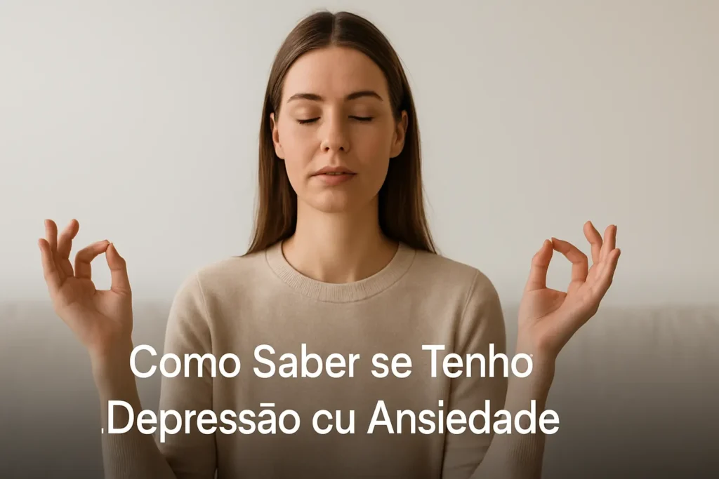 Como Saber se Tenho Depressão ou Ansiedade