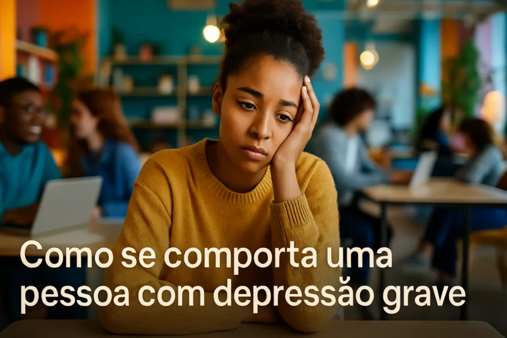 Como se comporta uma pessoa com depressão grave