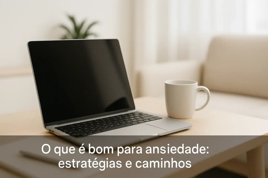 O que bom para ansiedade: estratégias e caminhos