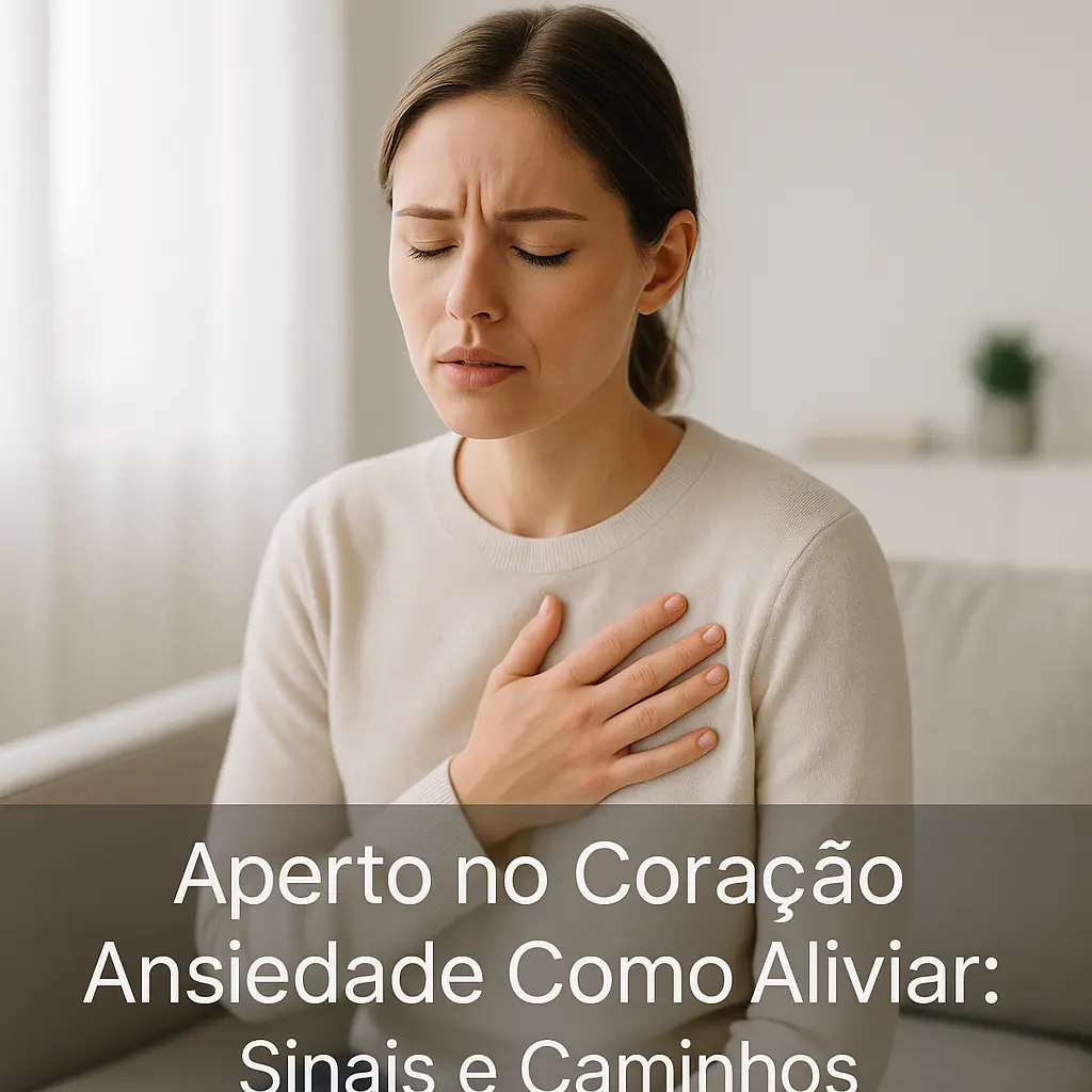 Aperto no Coração Ansiedade Como Aliviar: Sinais e Caminhos