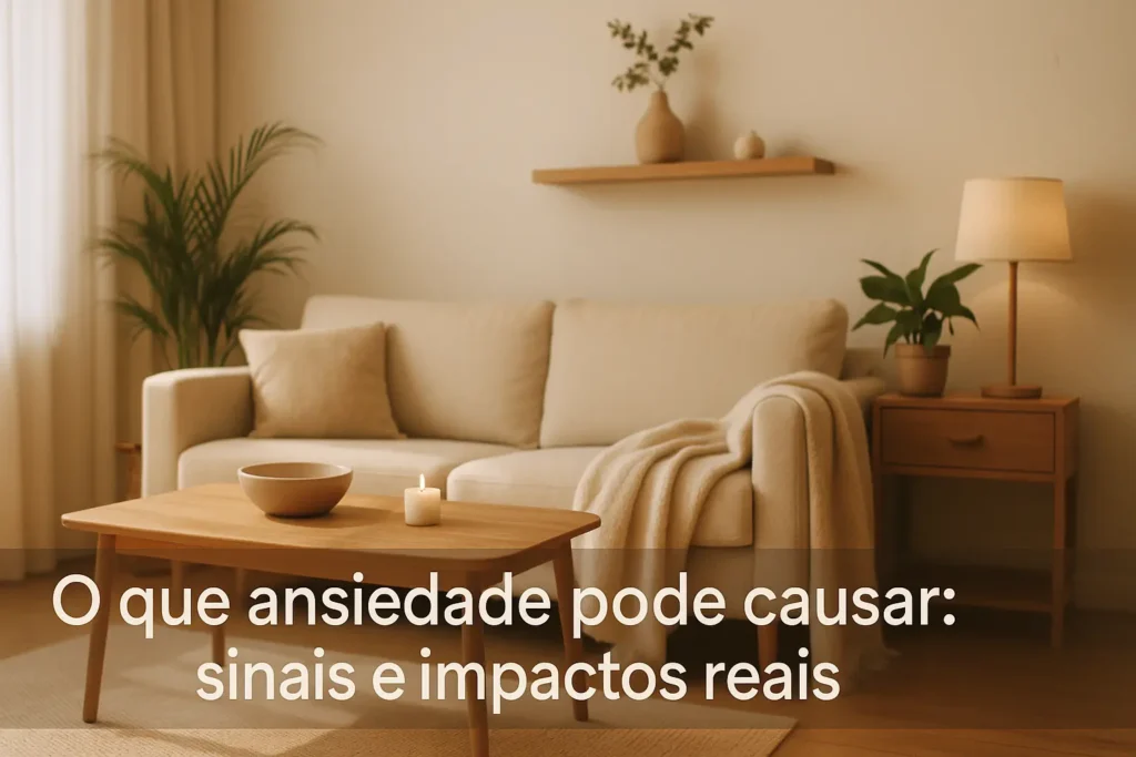 O que ansiedade pode causar: sinais e impactos reais