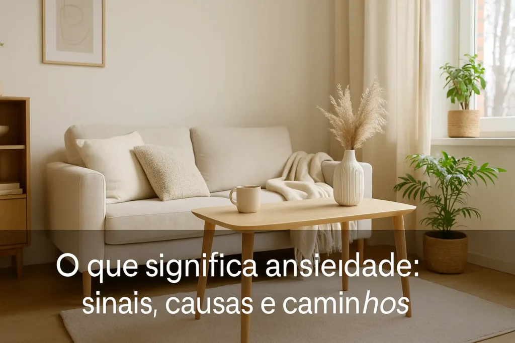 O que significa ansiedade: sinais, causas e caminhos