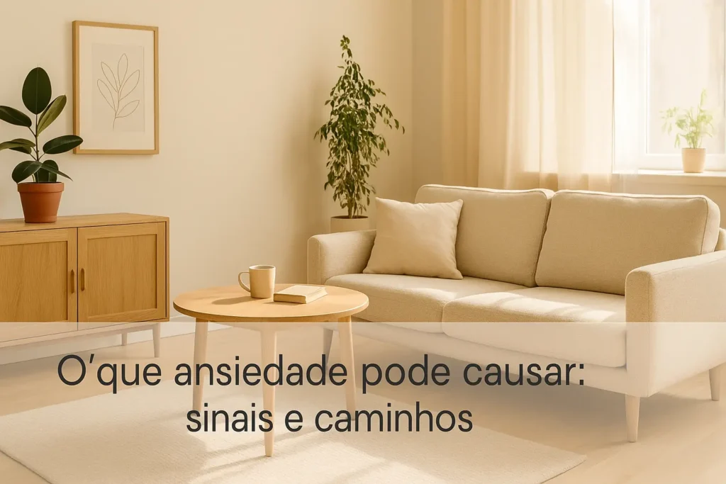 O'que ansiedade pode causar: sinais e caminhos