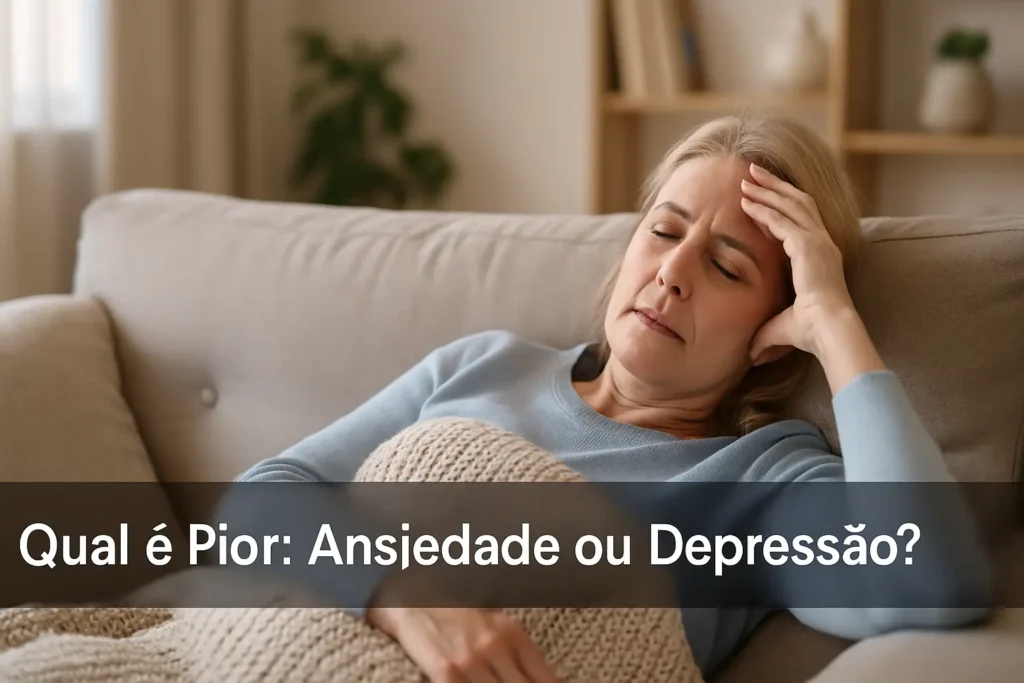 Qual é Pior: Ansiedade ou Depressão?