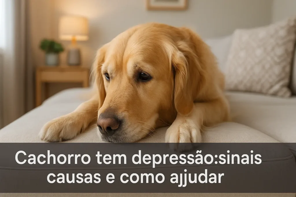 Cachorro tem depressão: sinais, causas e como ajudar
