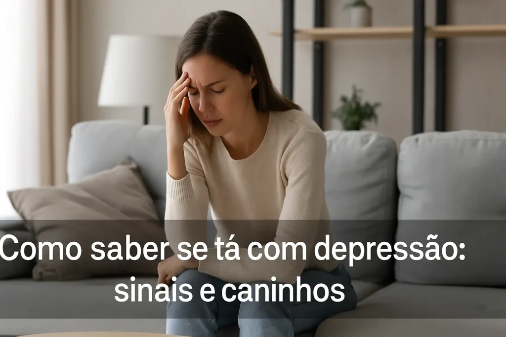 Como saber se tá com depressão: sinais e caminhos