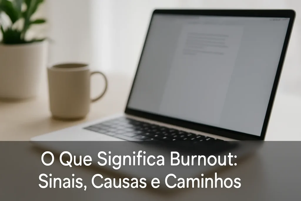 O Que Significa Burnout: Sinais, Causas e Caminhos