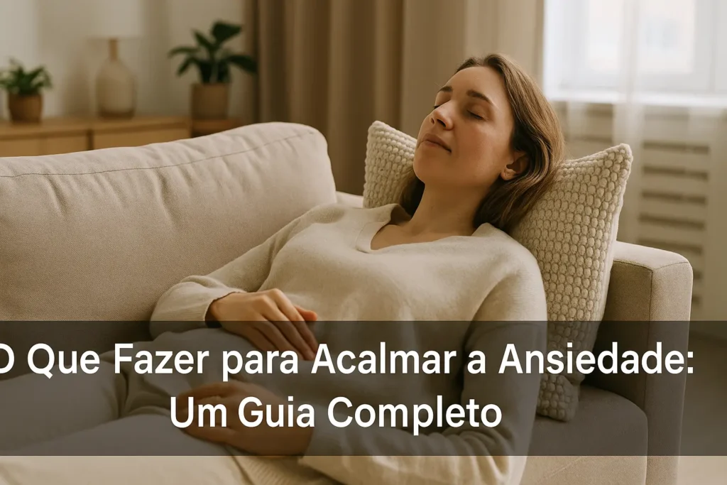 O Que Fazer para Acalmar a Ansiedade: Um Guia Completo